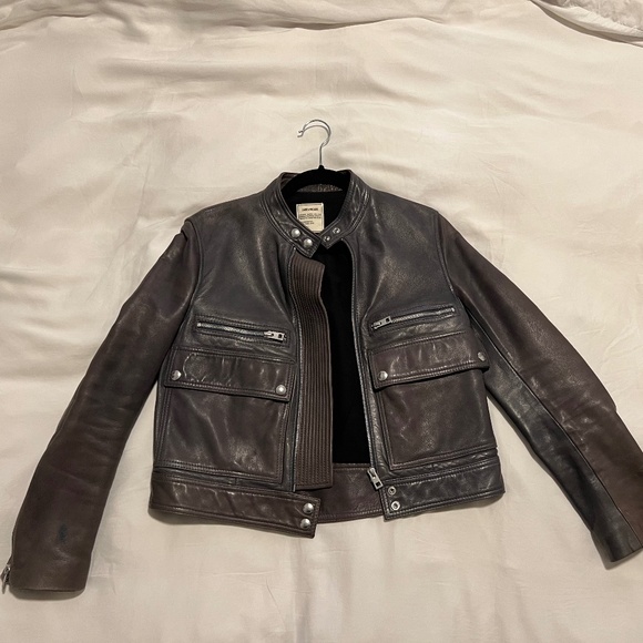 Zadig & Voltaire Grey Leather Jacket - XS - Sheep's Leather - Picture 9 of 10